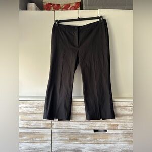 Kenzie Black Cropped Wide Leg Pants Size 12 🖤 Career Business Casual